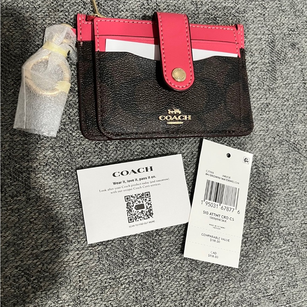 Coach Attachment Card Case